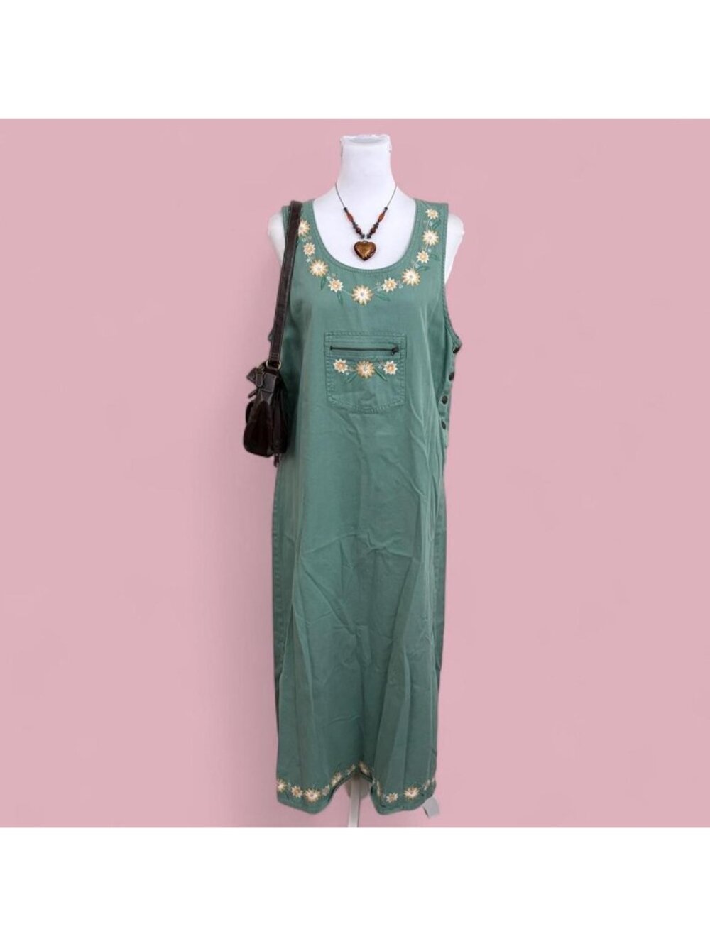 90s floral cottagecore jumper dress